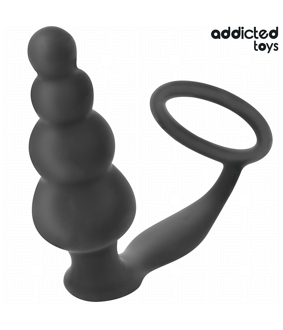 ADDICTED TOYS - ANAL PLUG WITH RING SILICONE MODEL 5