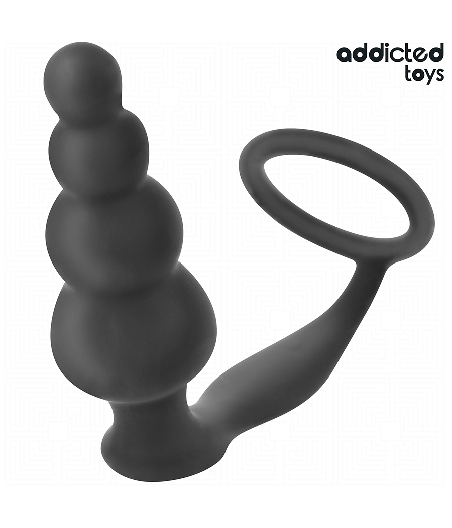 ADDICTED TOYS - PLUG ANAL CON ANILLO SILICONA MODELO 5