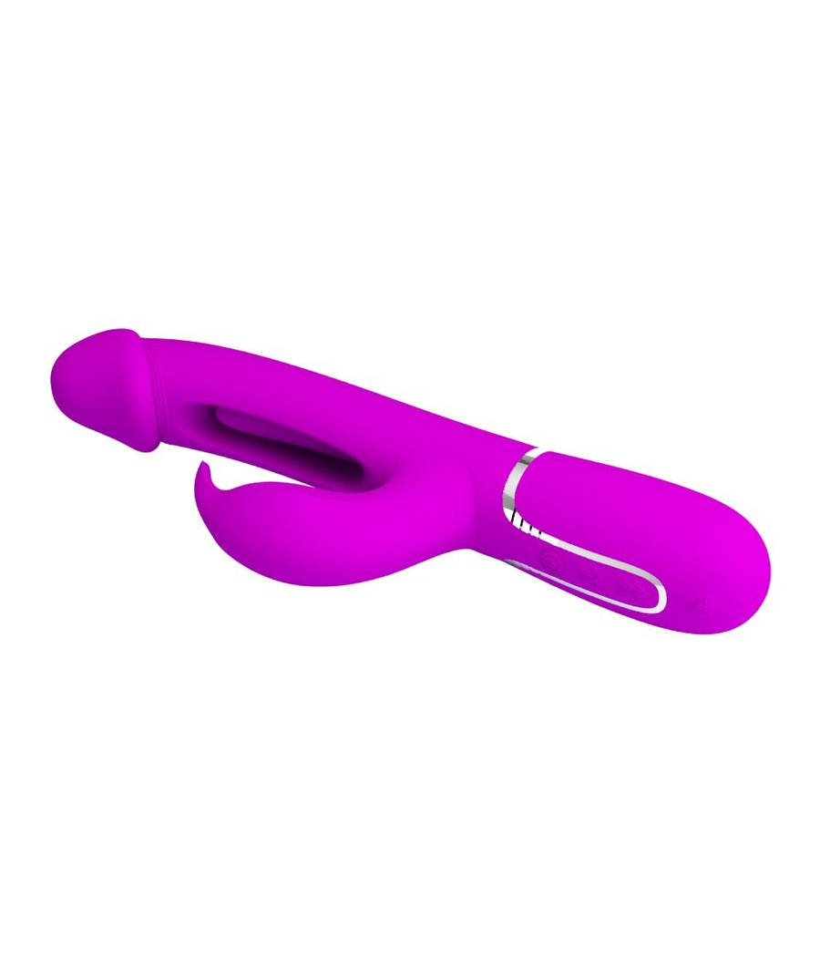 PRETTY LOVE - DEJON RABBIT VIBRATOR 3 IN 1 MULTIFUNKTIONS FUCSIA