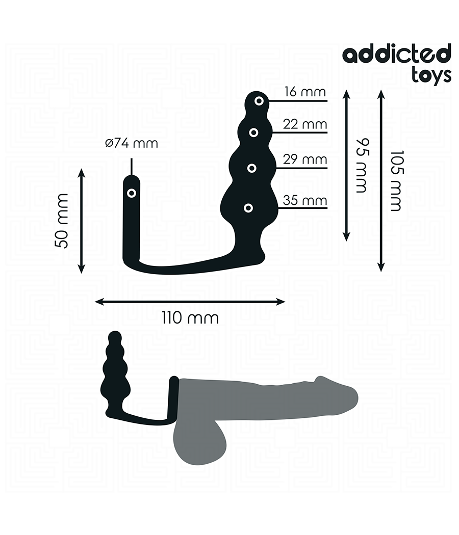 ADDICTED TOYS - ANALPLUG MIT RING MODELL 5