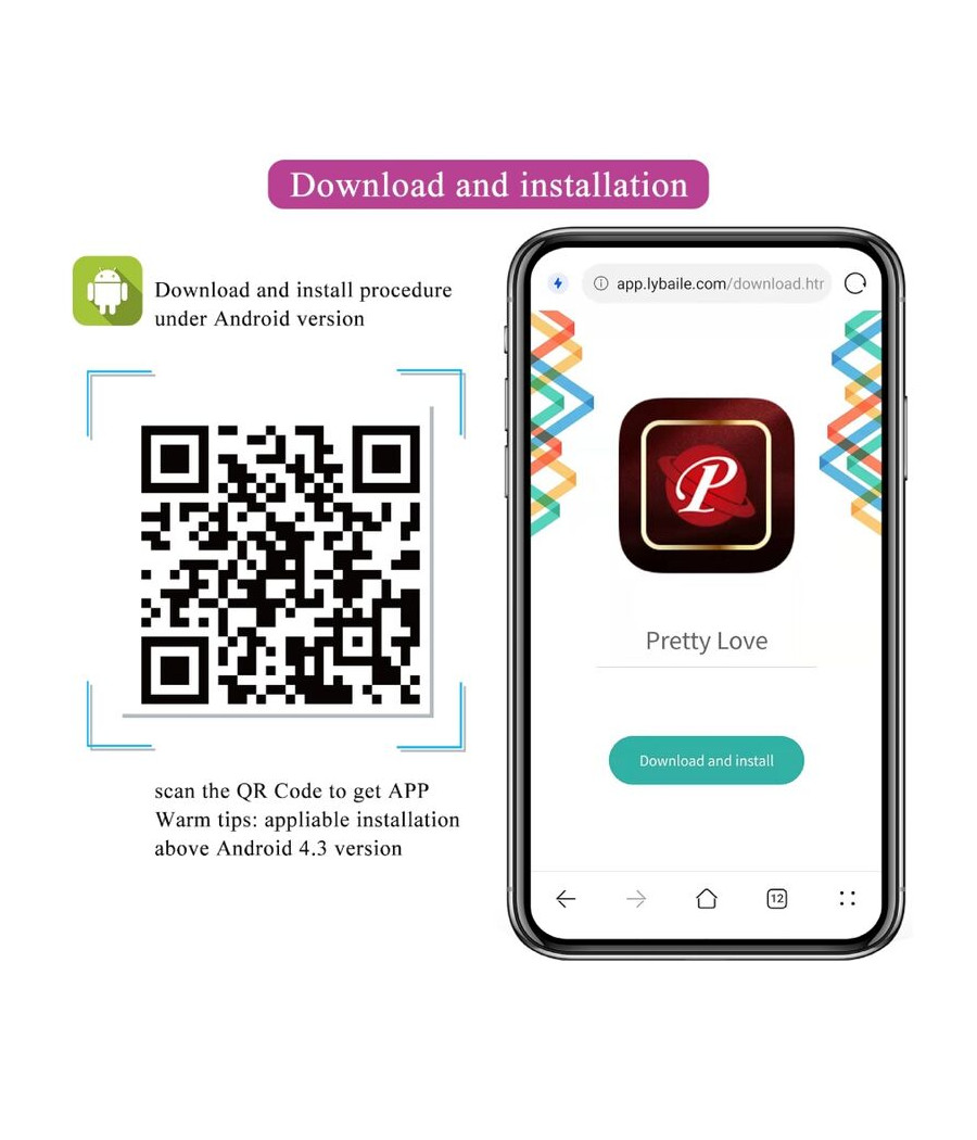 PRETTY LOVE - NYMPH VIBRATING EGG APP CONTROLLED LILA