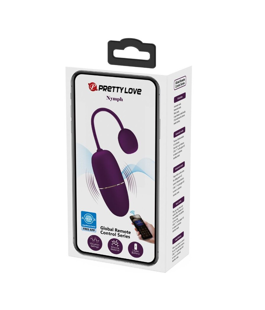 PRETTY LOVE - NYMPH HUEVO VIBRADOR CONTROLADO POR APP LILA