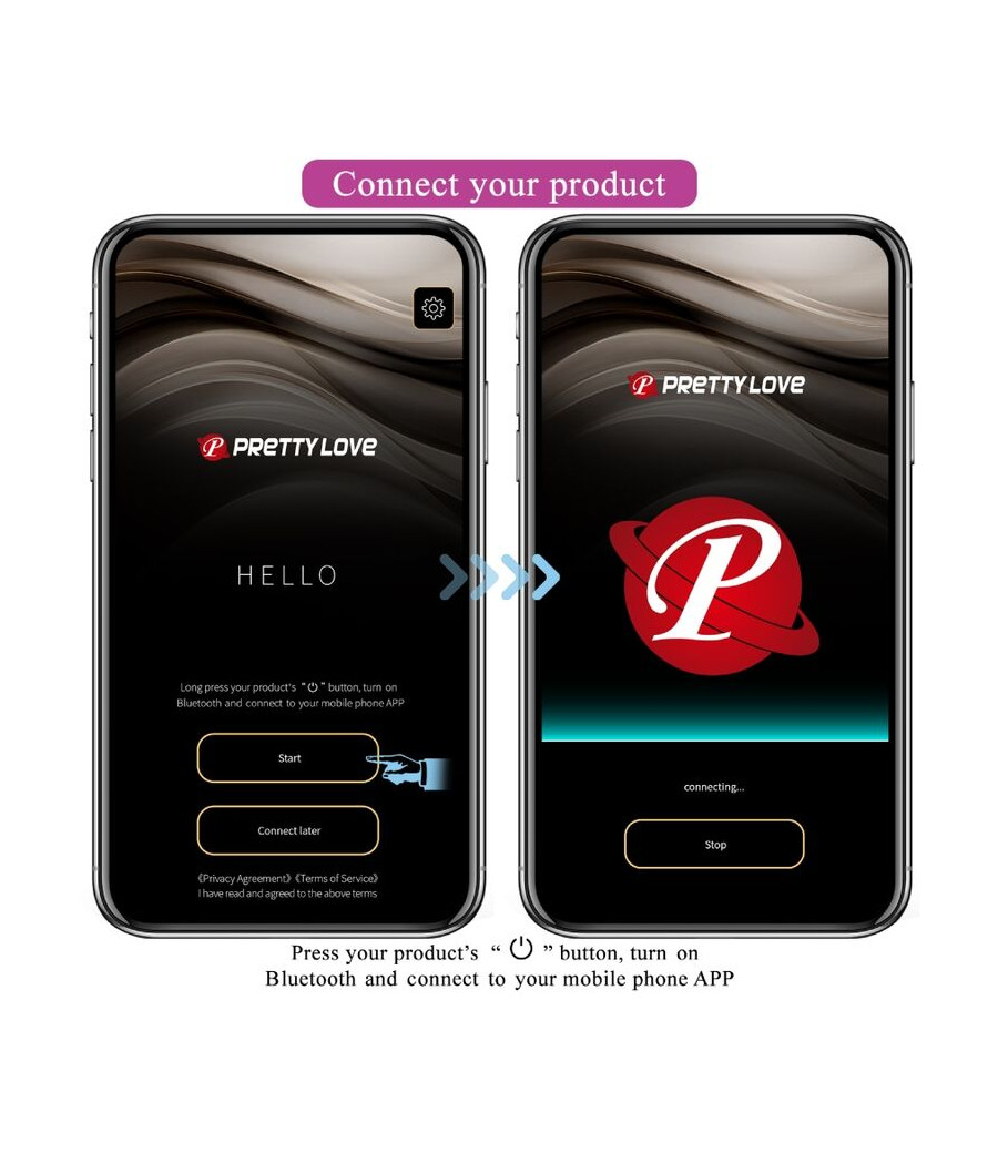 PRETTY LOVE - BAIRD G-SPOT 12 VIBRAÇÕES RECARREGÁVEL LILA APP