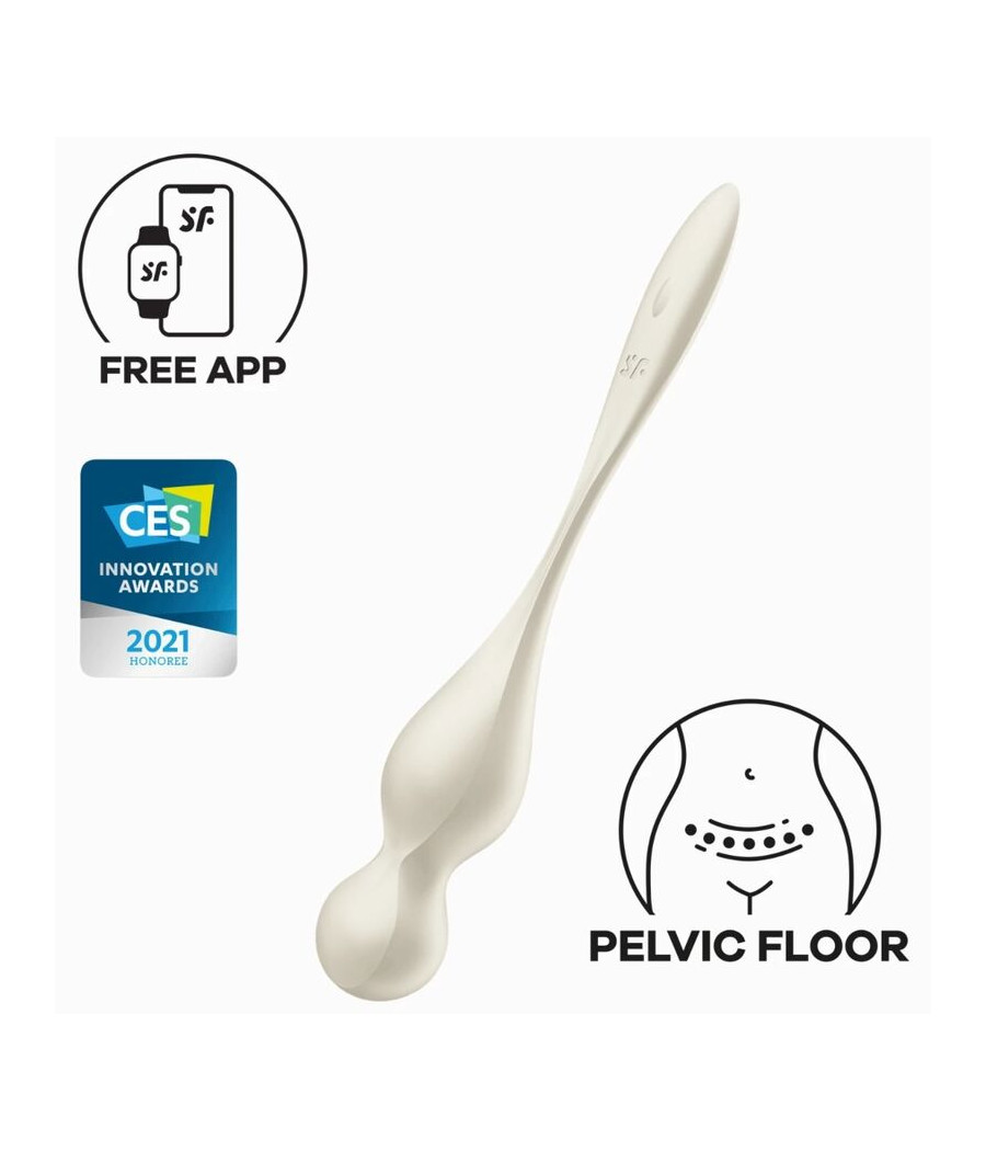 SATISFYER - LOVE BIRDS VIBRATING KEGEL BALLS WHITE