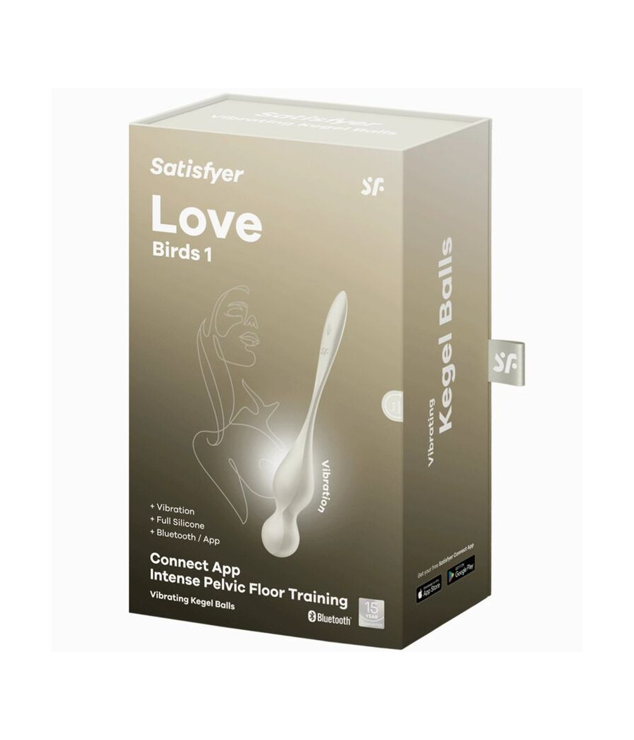 SATISFYER - BOLAS VIBRATÓRIAS DE KEGEL LOVE BIRDS BRANCO