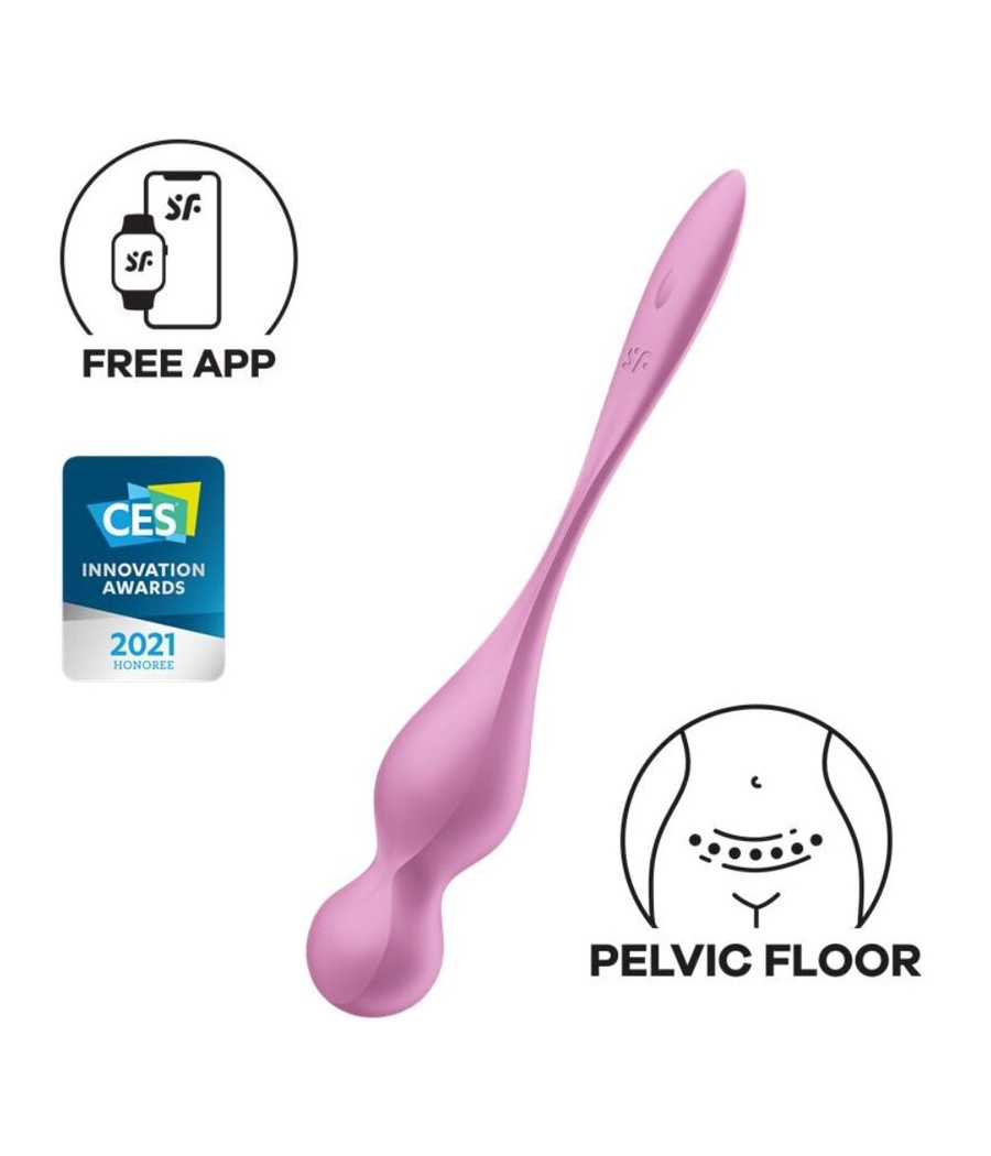 SATISFYER - LOVE BIRDS VIBRIERENDE KEGEL-KUGELN ROSA