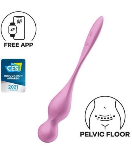 SATISFYER - LOVE BIRDS VIBRIERENDE KEGEL-KUGELN ROSA