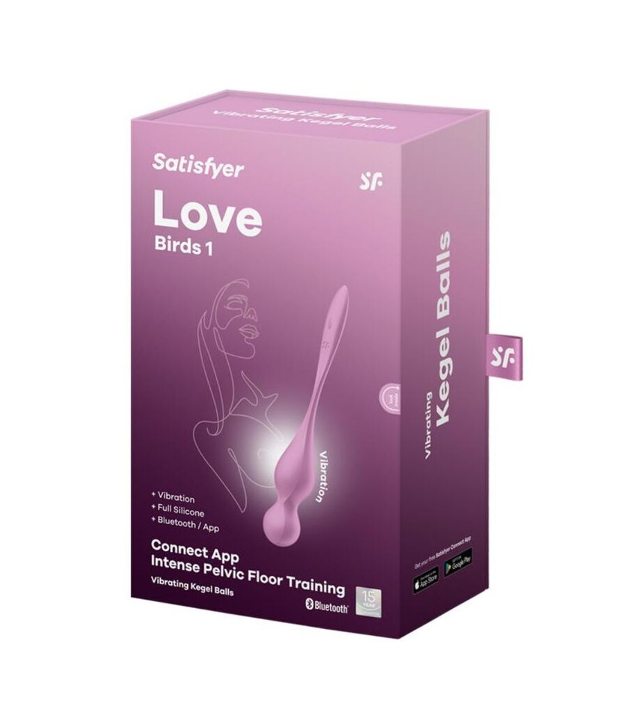 SATISFYER - BALLES VIBRANTES DE KEGEL LOVE BIRDS ROSE