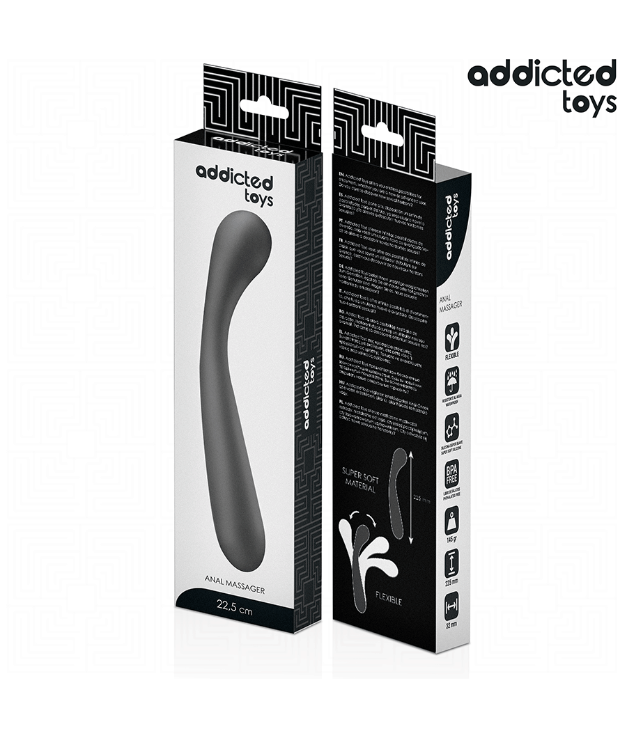 ADDICTED TOYS - DOUBLE ANAL MASSAGER SILICONE 22.5 CM