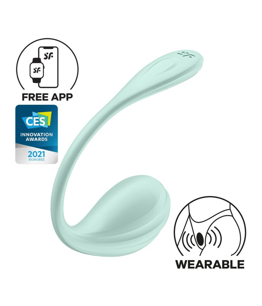 SATISFYER - SMOOTH PETAL ESTIMULADOR PUNTO G VERDE AGUA APP GRATUITA