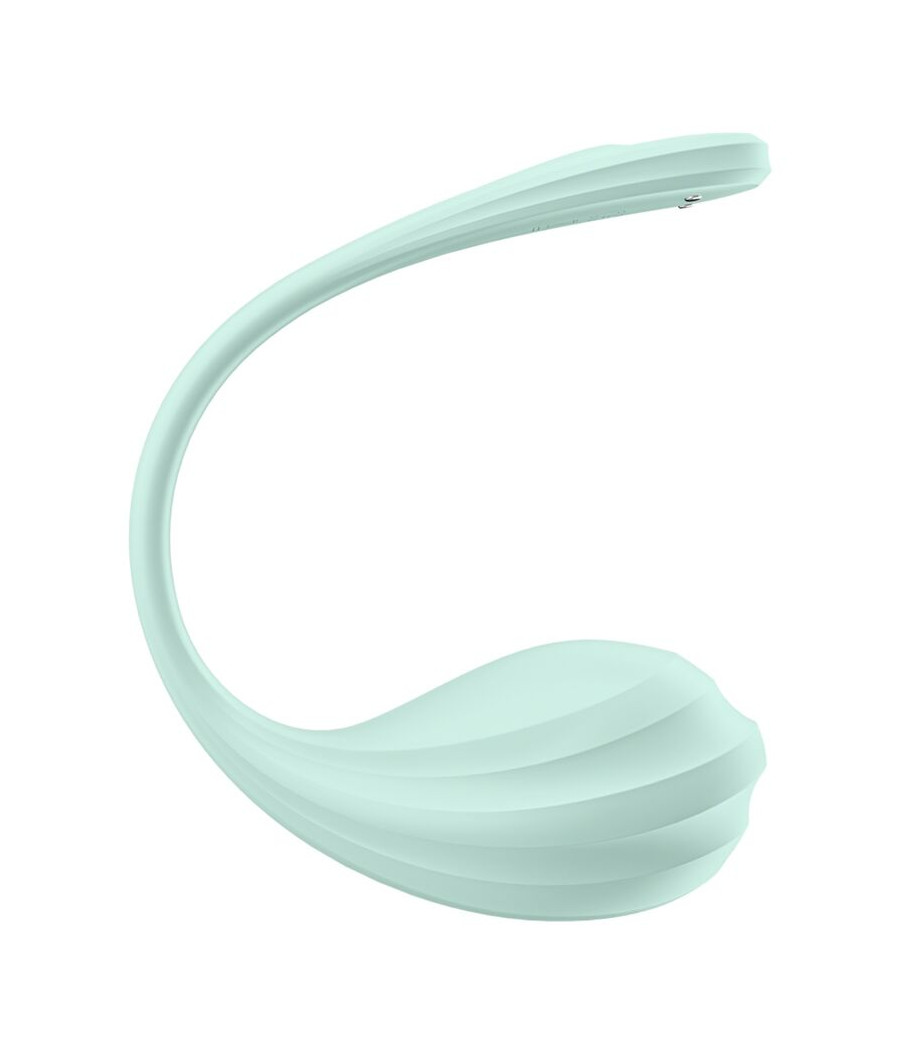 SATISFYER - STIMOLATORE PUNTO G PETALE LISCIO VERDE ACQUA APP GRATUITA