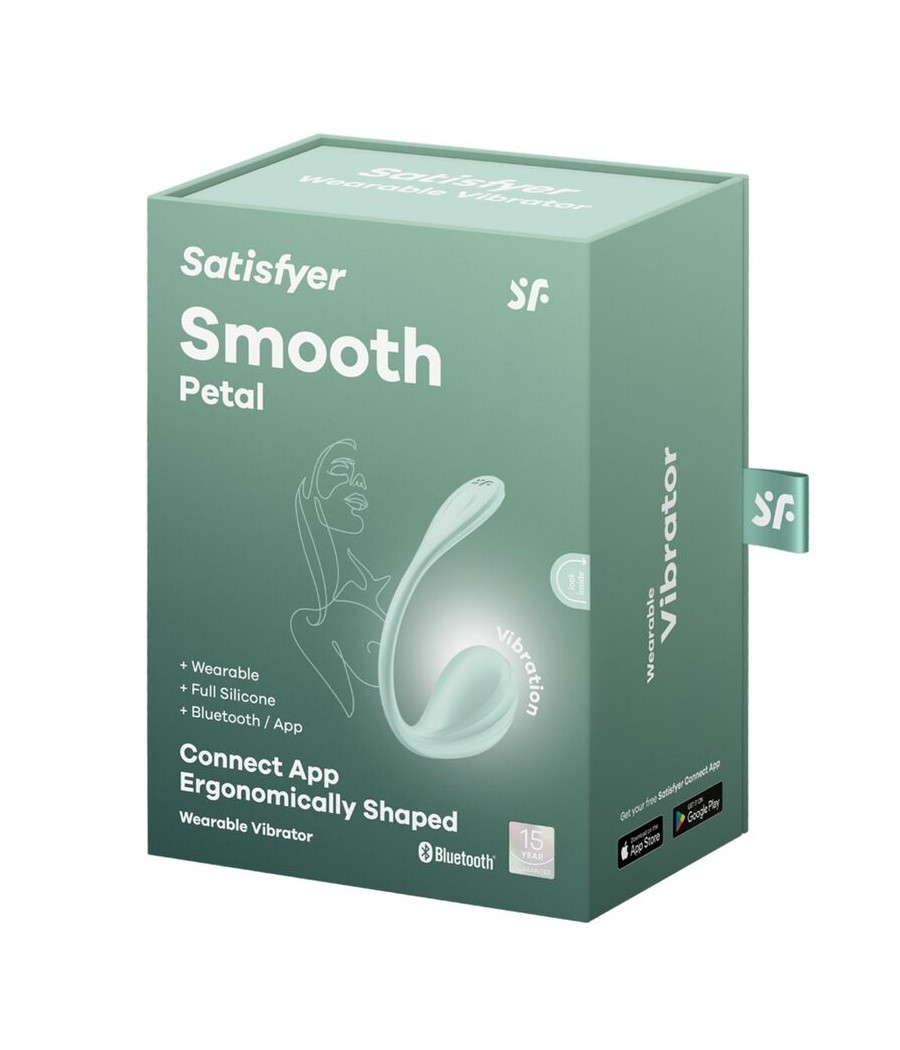 SATISFYER - SMOOTH PETAL ESTIMULADOR PUNTO G VERDE AGUA APP GRATUITA