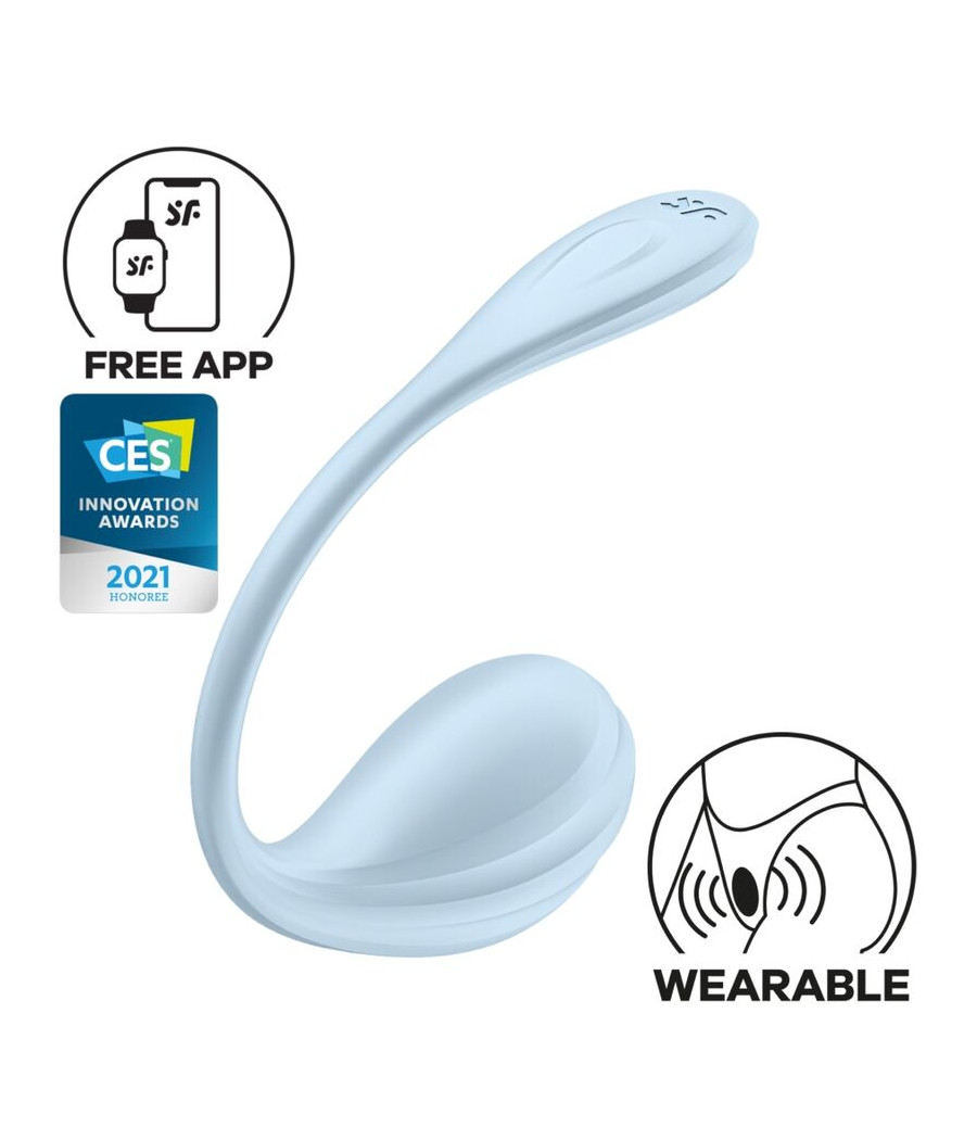 SATISFYER - STIMOLATORE PUNTO G PETALE LISCIO SKY BLUE APP GRATUITA