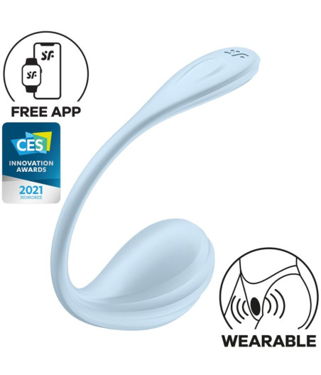 SATISFYER - ESTIMULADOR DE PONTO G DE PÉTALA LISA CÉU AZUL APLICATIVO GRATUITO