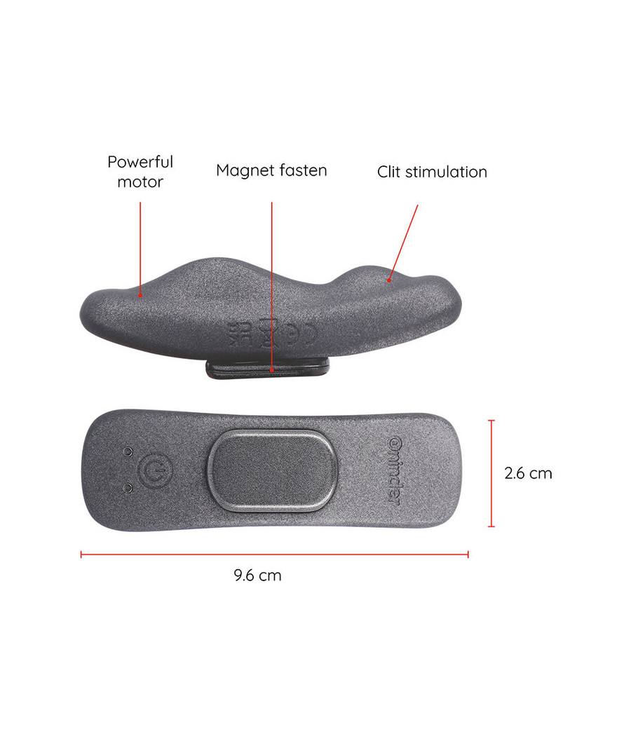 ONINDER - MANILA PANTY WIEDERAUFLADBARER VIBRATOR 9 GESCHWINDIGKEITEN 9,6 CM X 2,6 CM - KOSTENLOSE APP