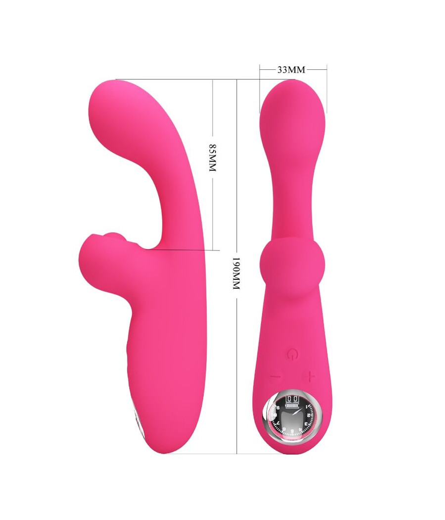 PRETTY LOVE - SKYLAR STIMULATOR VIBRATOR ROSA