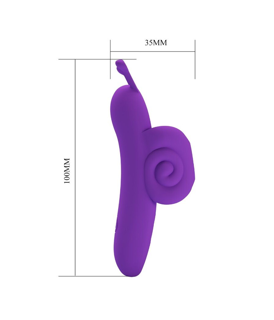 PRETTY LOVE - SNAIL LEISTUNGSSTARKER LILA FINGERSTIMULATOR