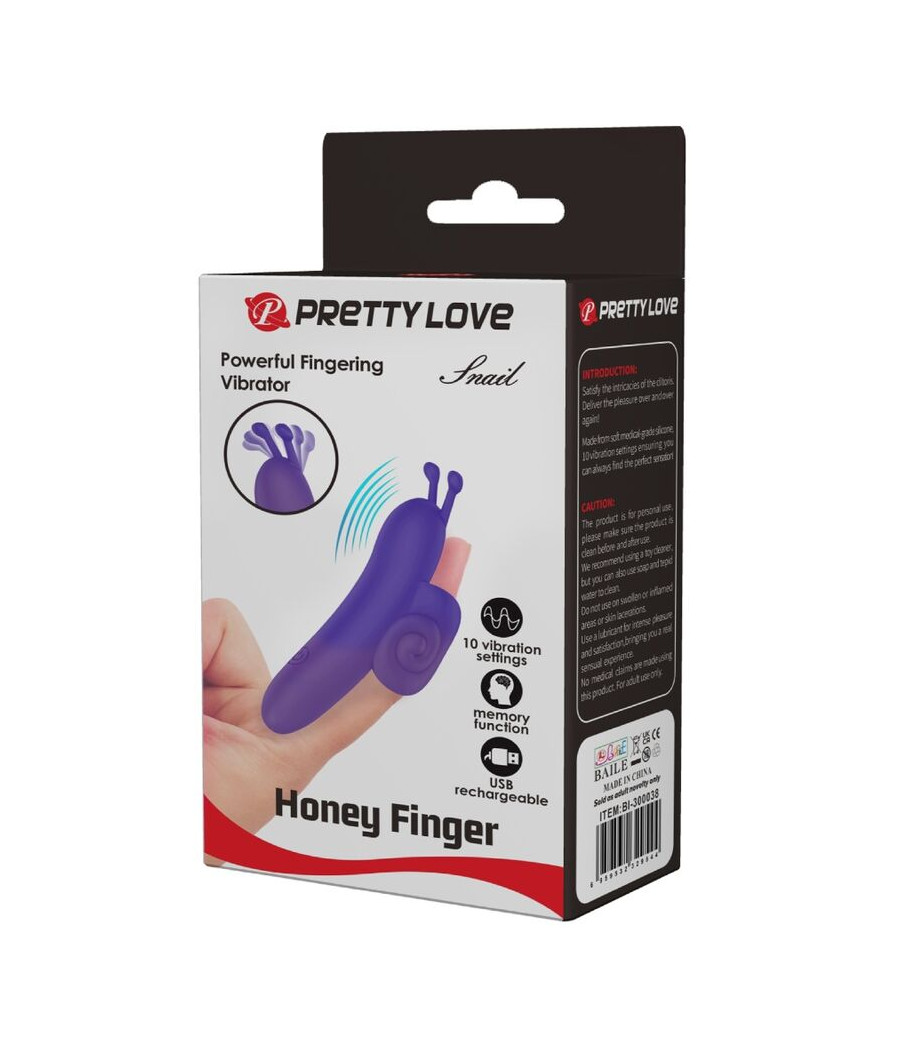 PRETTY LOVE - SNAIL POWERFUL PURPLE FINGER STIMULATOR