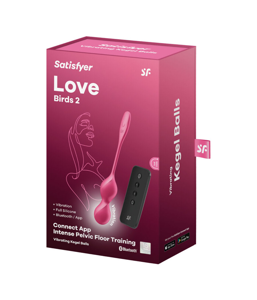 SATISFYER - LOVE BIRDS 2 BOLAS DE KEGEL VIBRANTES + APLICATIVO GRATUITO