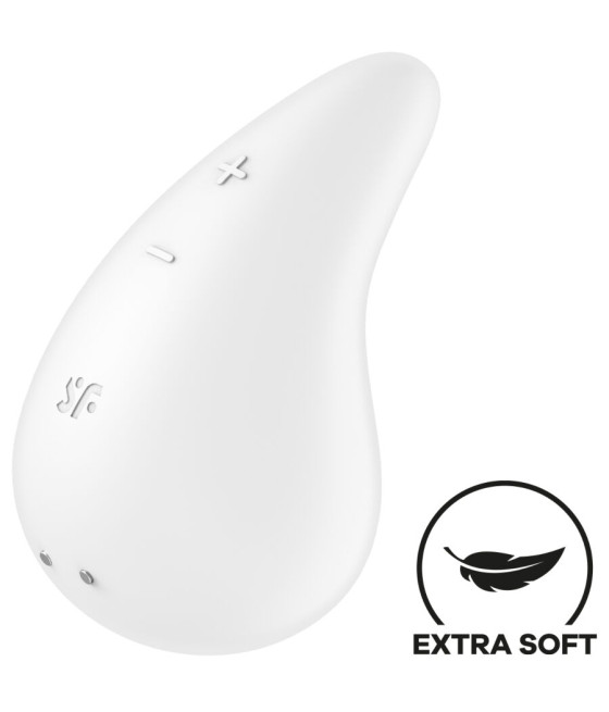 SATISFYER - DEW DROP VIBRADOR LAY-ON BLANCO
