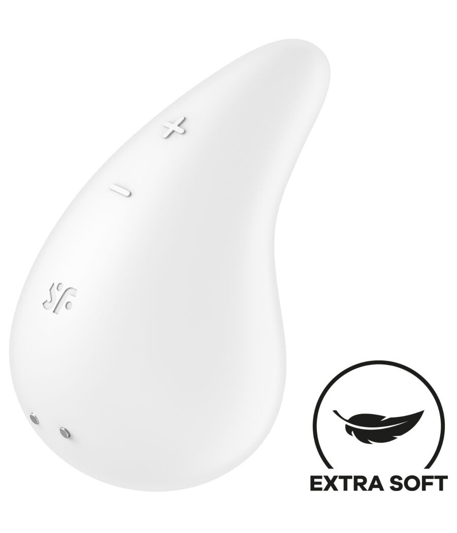 SATISFYER - DEW DROP VIBRATOR AUFLEGEN WEISS