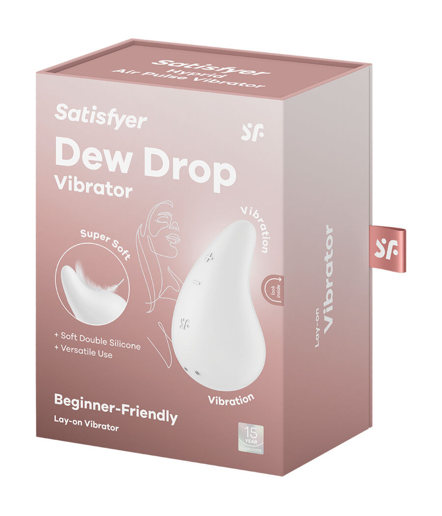 SATISFYER - DEW DROP VIBRATOR AUFLEGEN WEISS