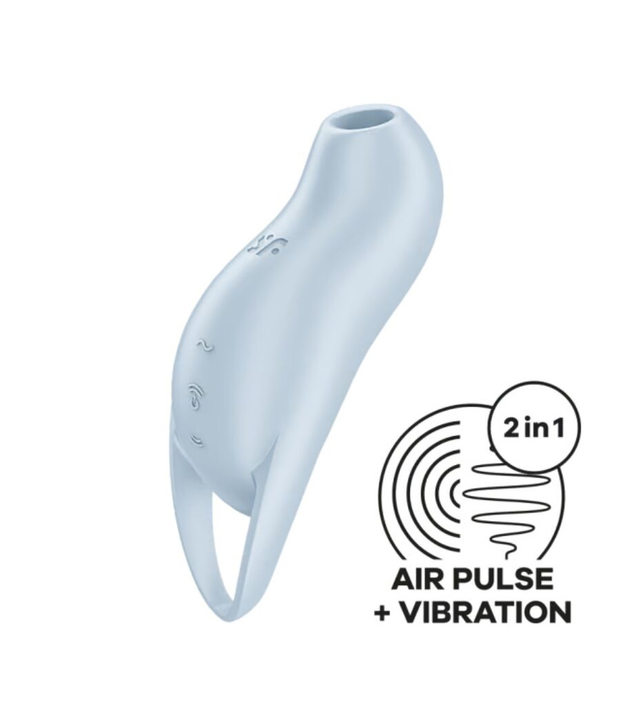 SATISFYER - POCKET PRO 1 STIMULATEUR DE CLITORIS BLEU CLAIR
