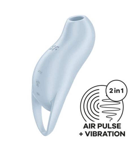 SATISFYER - POCKET PRO 1 STIMULATEUR DE CLITORIS BLEU CLAIR