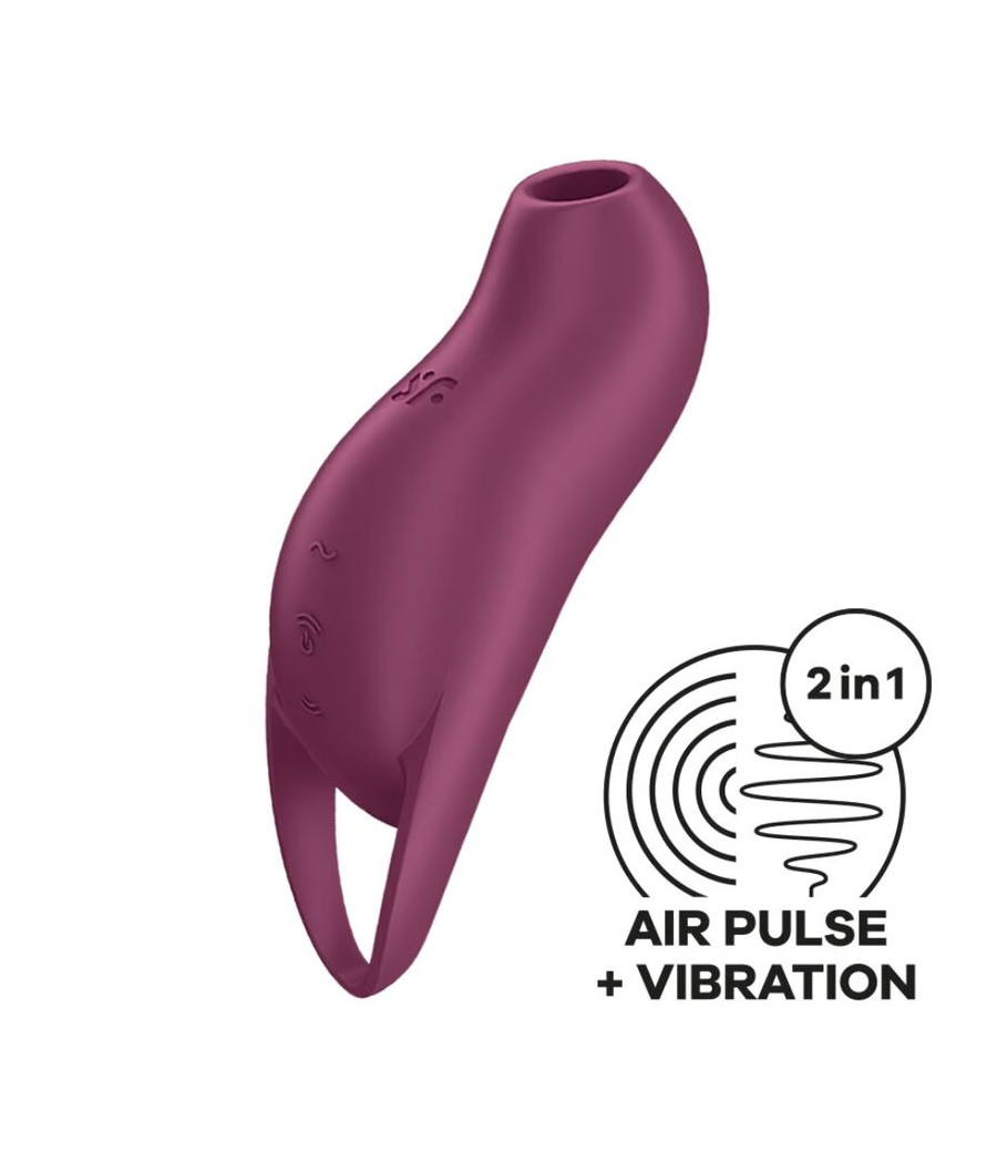 SATISFYER - POCKET PRO 1 STIMULATEUR DE CLITORIS GRENAT