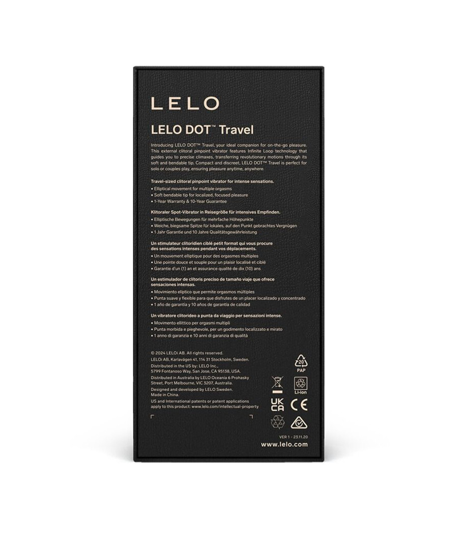 LELO - DOT TRAVEL CLITORIS STIMULATOR PURPLE