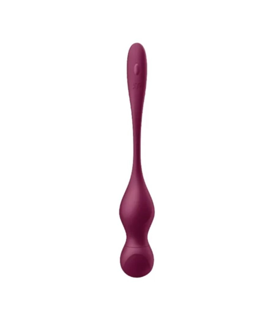 SATISFYER - LOVE BIRDS VARY BOLAS VIBRADORES APP GRATUITA ROJO VINO