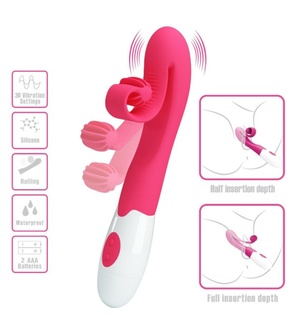 ROMANCE - VIBRATOR UND STIMULATOR 30 GESCHWINDIGKEITEN ROSA