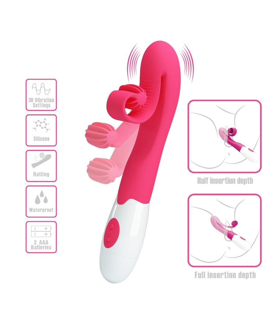 ROMANCE - VIBRATOR UND STIMULATOR 30 GESCHWINDIGKEITEN ROSA
