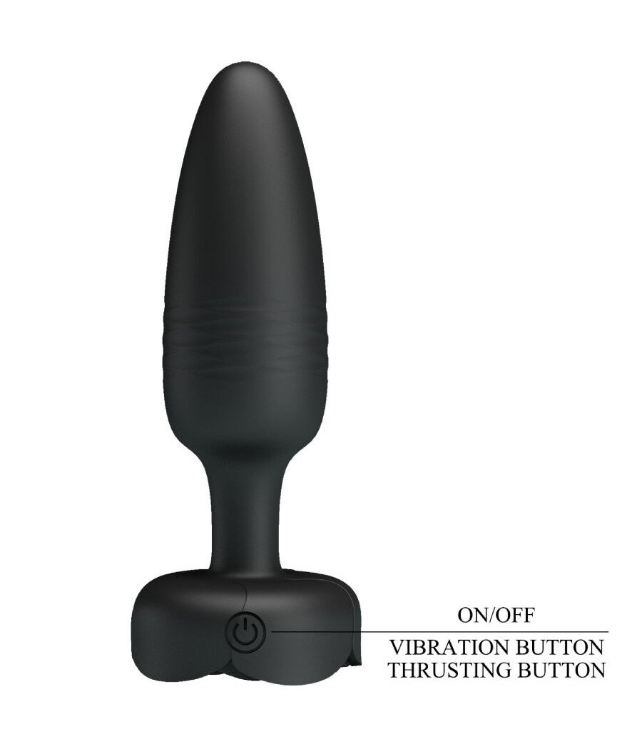PRETTY LOVE - TARION PLUG ANALE CON LUCE LED NERO 12,5 CM