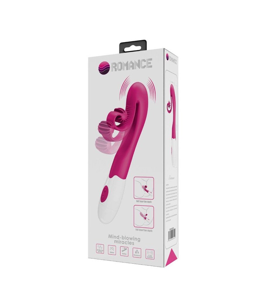 ROMANCE - VIBRATORE E STIMOLATORE 30 VELOCITÀ ROSA