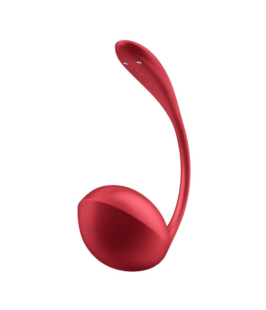 SATISFYER - SHINY PETAL ESTIMULADOR DE CONTROLE REMOTO G POINT VERMELHO APLICATIVO GRATUITO