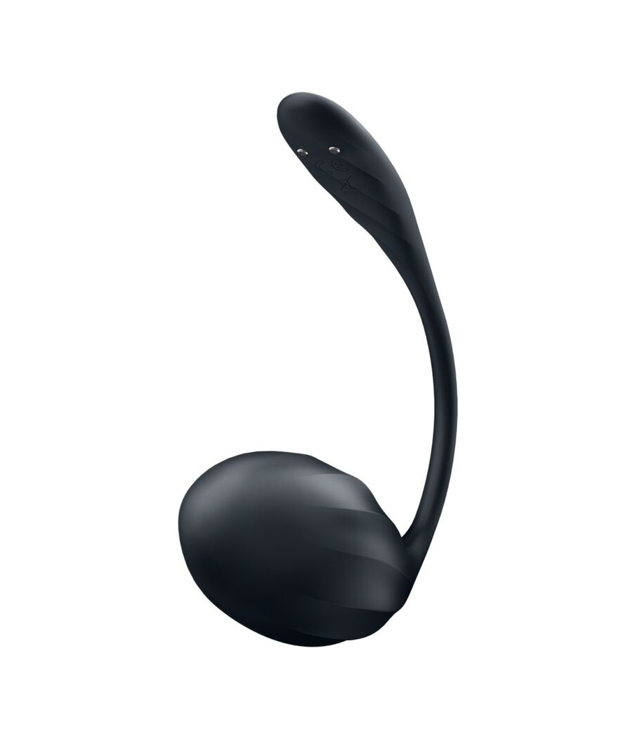 SATISFYER - RIBBED PETAL ESTIMULADOR PUNTO G CONTROL REMOTO NEGRO APP GRATUITA