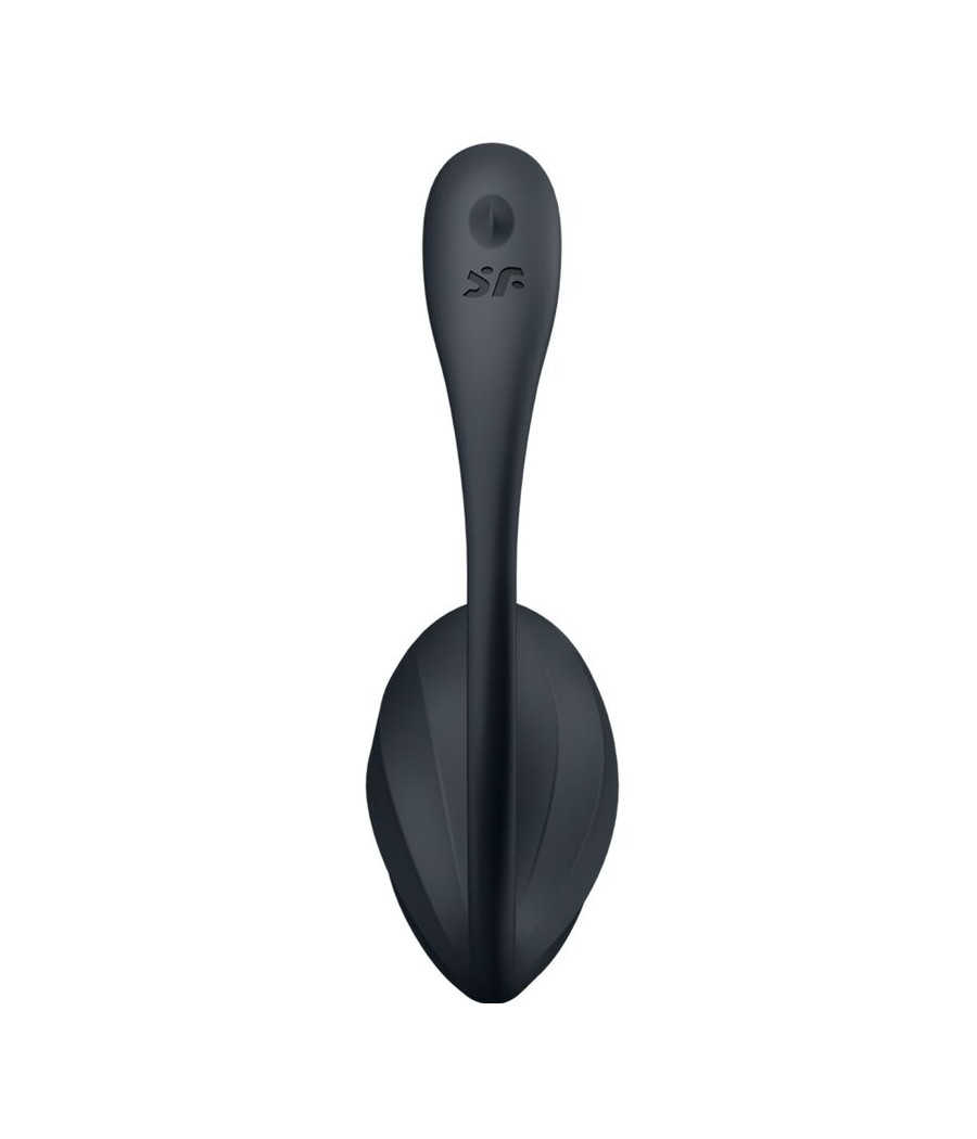 SATISFYER - RIBBED PETAL G POINT STIMULATOR REMOTE CONTROL BLACK FREE APP
