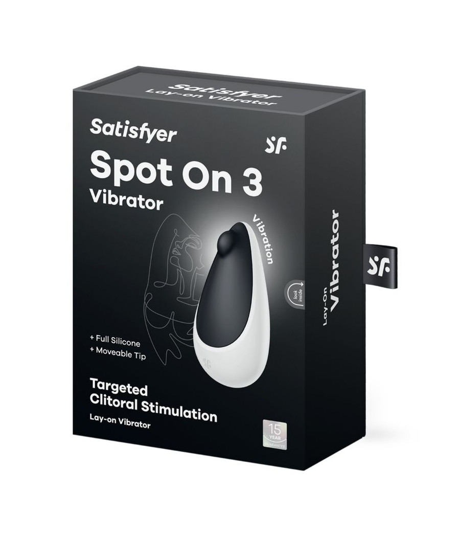 SATISFYER - SPOT ON 3 ESTIMULADOR CLITÓRICO PRETO