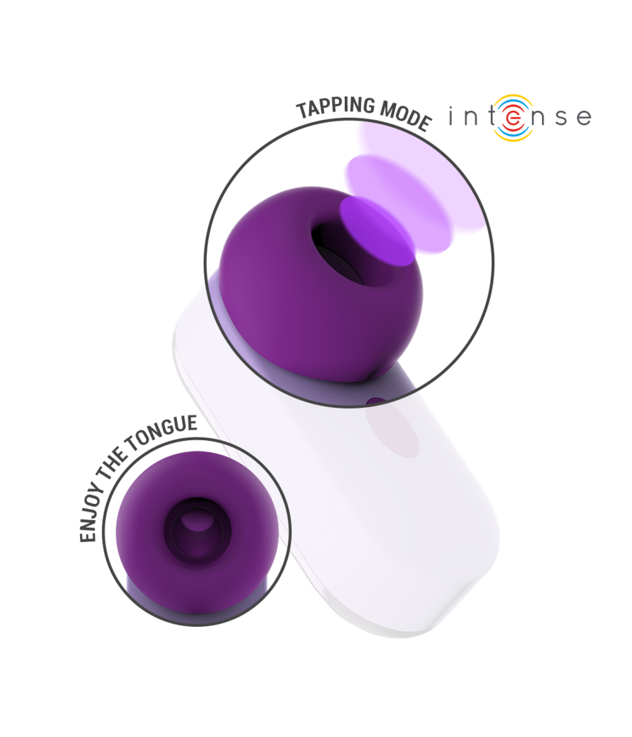 INTENSE - ESTIMULADOR DE CLITÓRIS SABRINA ROXO