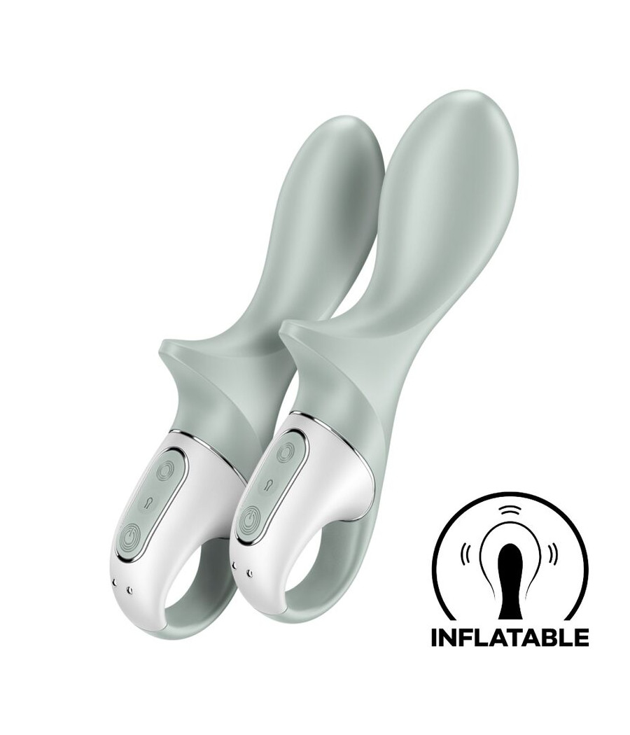 SATISFYER - AIR PUMP BOOTY 3 VIBRATORE ANALE GONFIABILE GRIGIO VERDE
