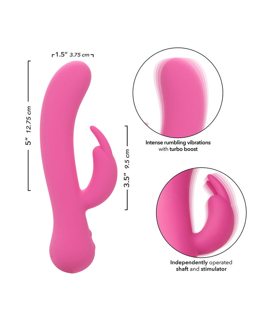 CALEXOTICS - FIRST TIME VIBRATORE CONIGLIO RICARICABILE ROSA