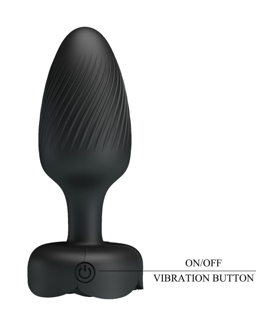 PRETTY LOVE - OSBORN PLUG ANAL COM LUZ LED PRETO 9,8 CM