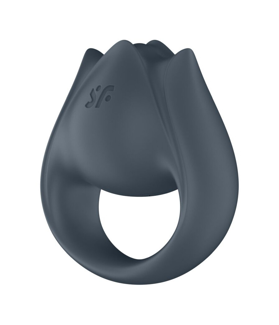 SATISFYER - PERFECT PAIR 2 MULTIVIBRATOR 2 IN 1 PENIS RING AND FINGER STIMULATOR GREY