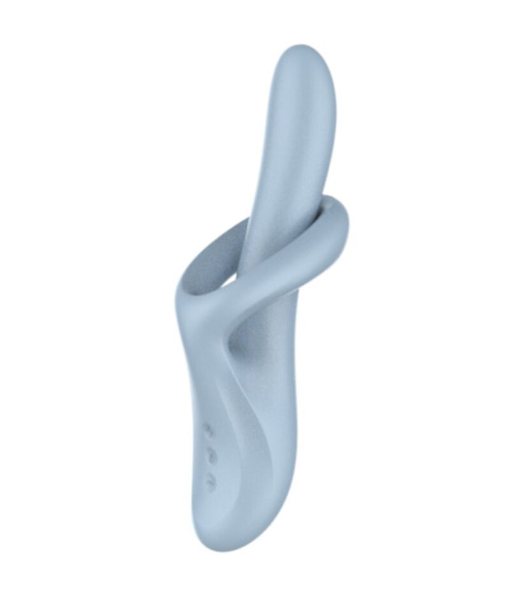 SATISFYER - HEAT FLEX 4 VIBRADOR DE EFEITO TÉRMICO 12 VIBRAÇÕES AZUL