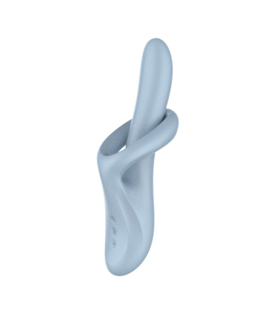 SATISFYER - HEAT FLEX 4 VIBRADOR EFECTO CALOR 12 VIBRACIONES AZUL