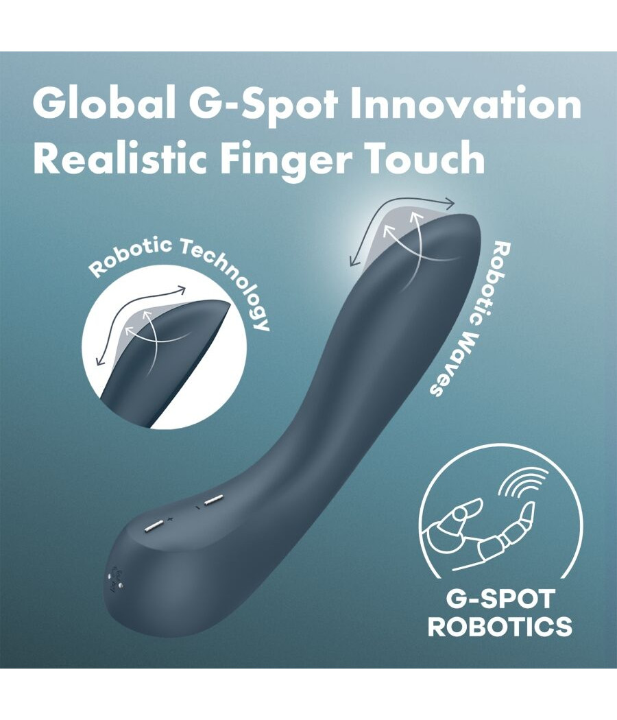 SATISFYER - G-SPOT WAVE 4 VIBRATORE PROGRAMMA 12 VIBRAZIONI GRIGIO SCURO