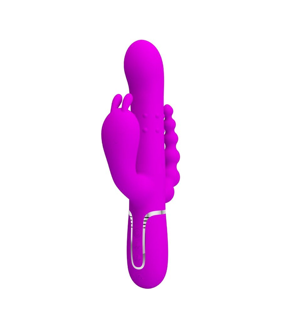 PRETTY LOVE - CAMMY VIBRADOR TRIPLO MULTIFUNCIONAL 4 EM 1 ROSA