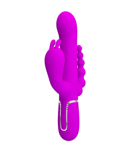 PRETTY LOVE - CAMMY TRIPLE VIBRATEUR MULTIFONCTION 4 EN 1 ROSE