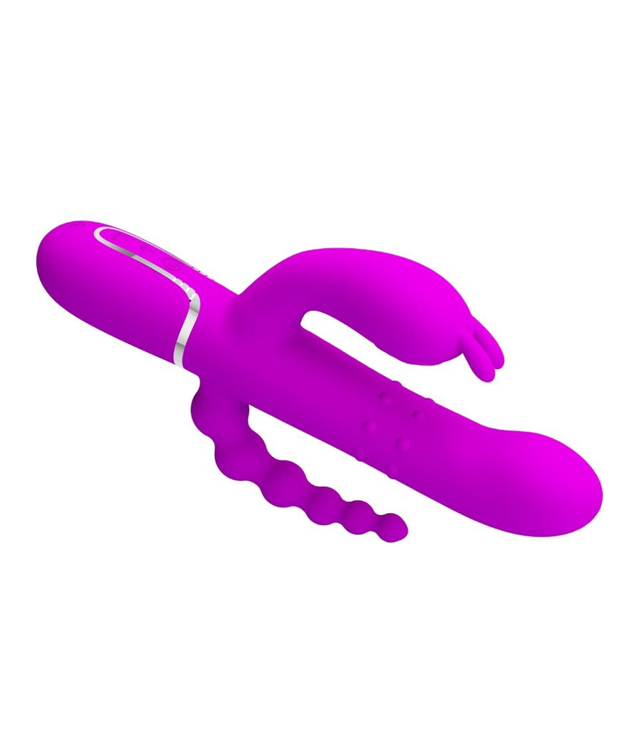 PRETTY LOVE - CAMMY TRIPLE VIBRATEUR MULTIFONCTION 4 EN 1 ROSE